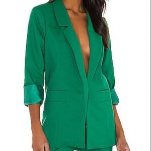 Show Me Your Mumu | Kelly Green Suiting Major Blazer L
